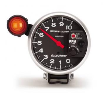 Tacmetro Auto Meter Sport-Comp 10.000 RPM com Shift Light