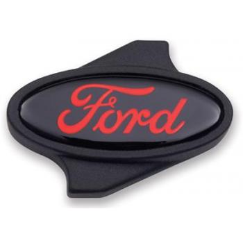 Porca do filtro de ar preta com logo Ford vermelho