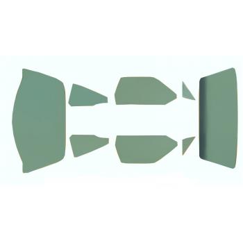 Kit completo de vidros verdes Dodge 2 portas