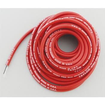 Cabos de vela 8.0mm Taylor Vermelho Spiro-Pro em metro 